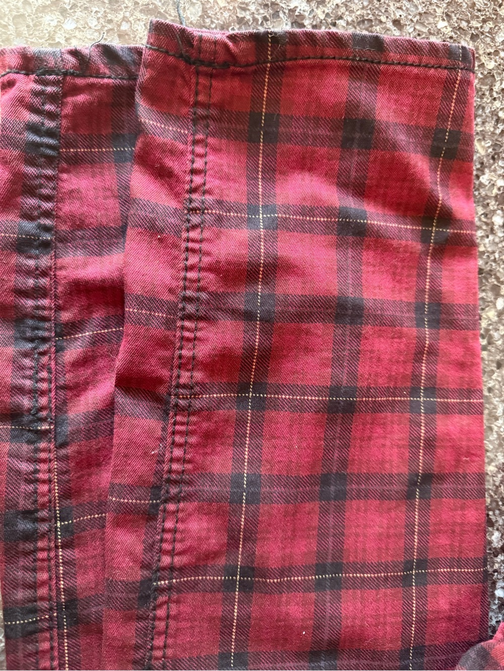 NWOT Democracy Women’s Red Plaid Pants - Casual Slim Fit 14 - Picture 5 of 5